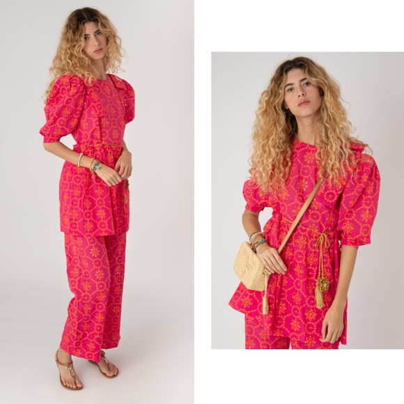 New BrazilianBrand 100% cotton 2pieces. Pants&Top u can wear the top as dress - Picture 1 of 6